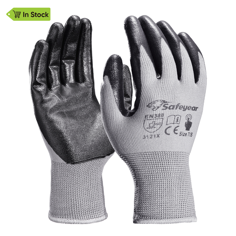 Gants de travail de sécurité enduits de nitrile N1552
