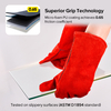 Gants de travail en cuir pour soudeur S-H24 Rouge