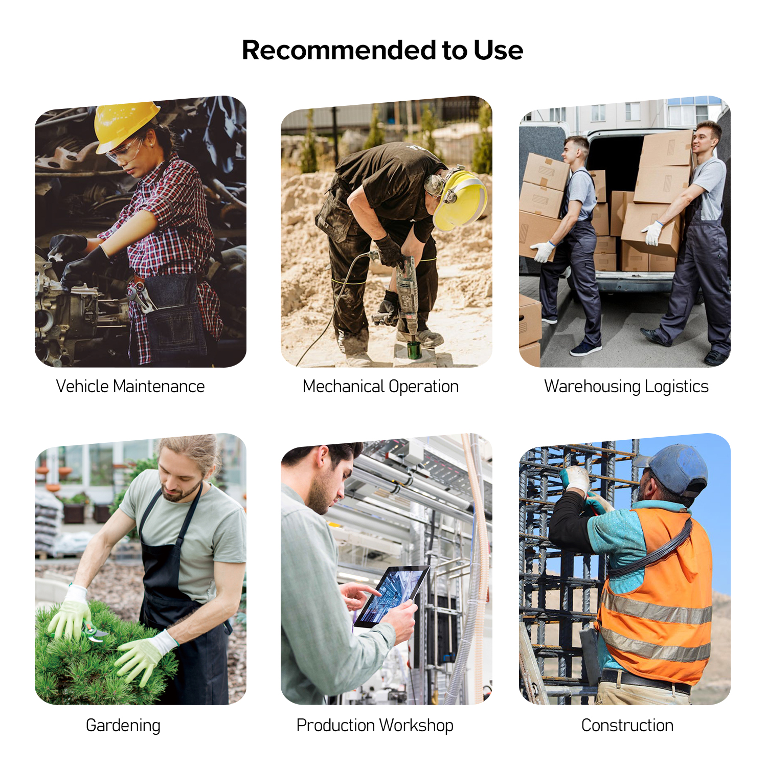 Gants de travail robustes enduits de nitrile FD1288