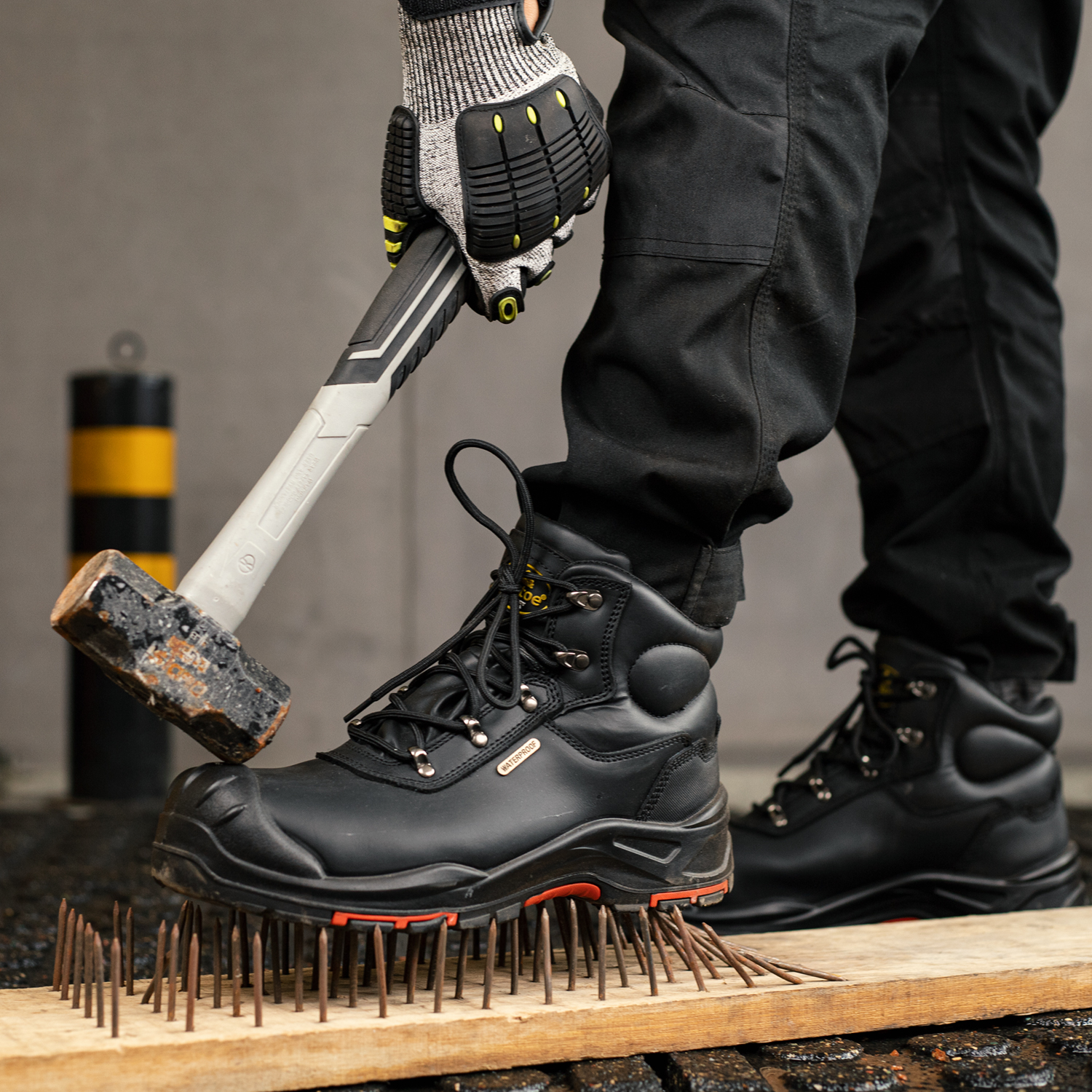 Boots de travail de mineurs de mineurs résistants à l'eau M-8565