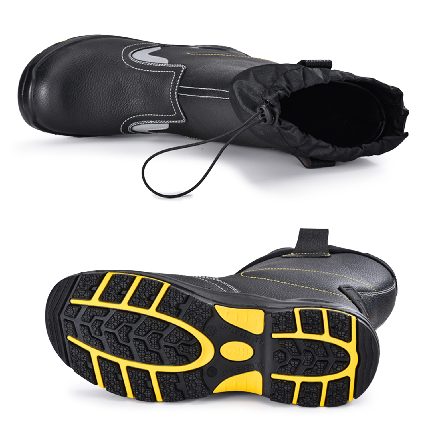 Bottes de sécurité à enfiler industrielles robustes avec doublure en fourrure chaude pour l'hiver H-9426 PolarStep