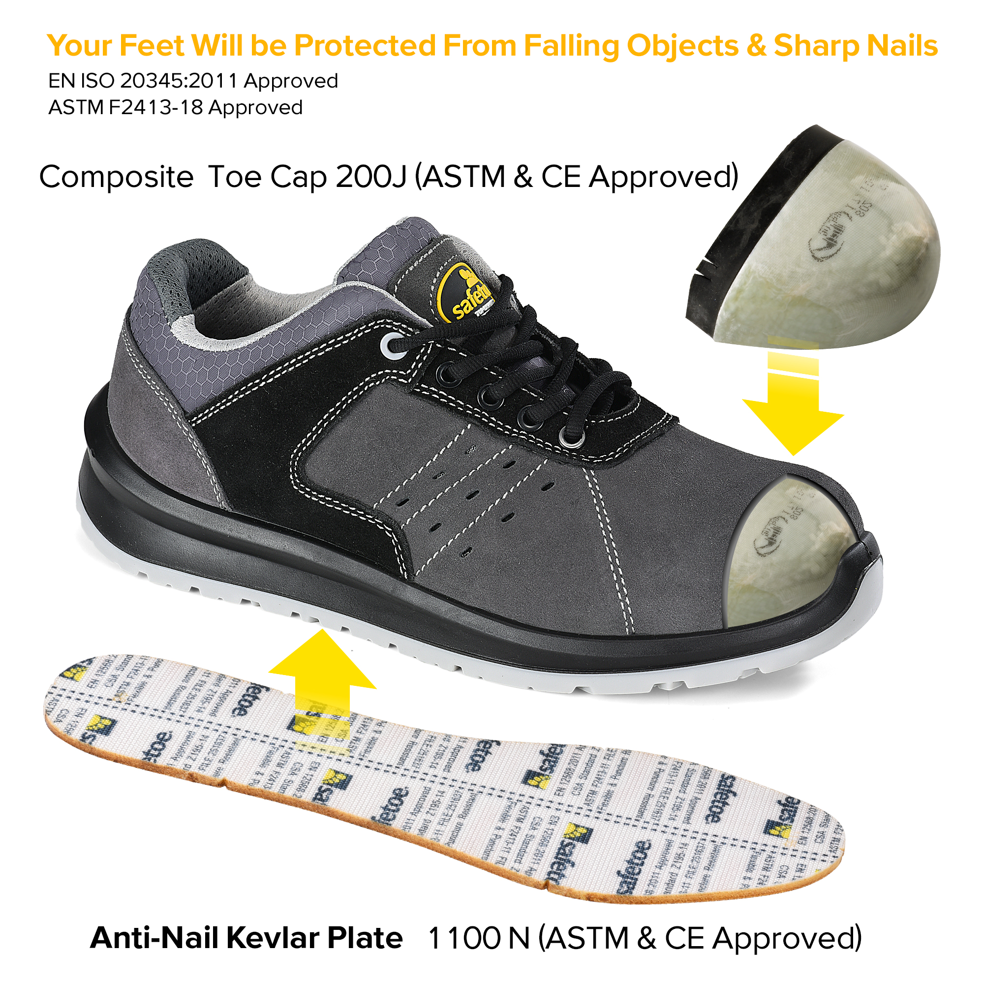 Chaussures de travail &agrave; bout composite L7331
