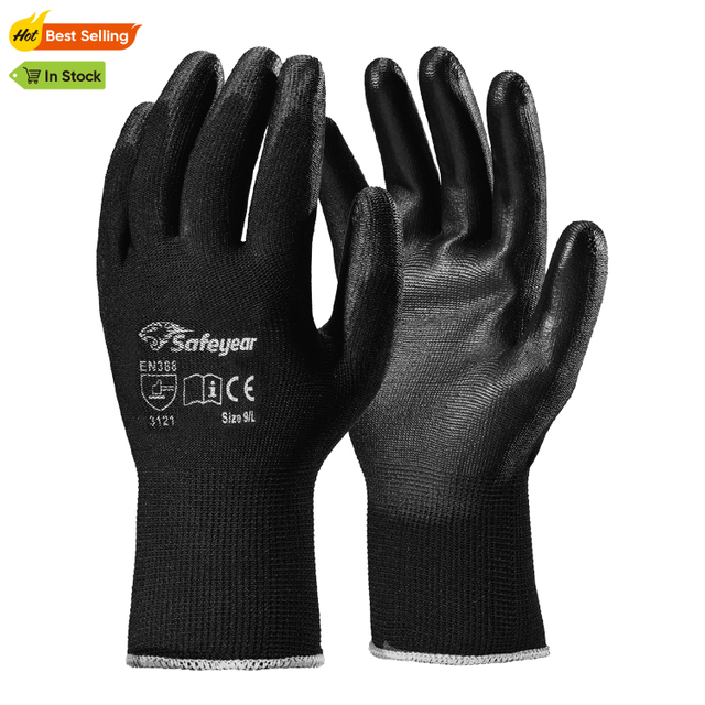 Gants de travail enduits PU EN 388 pour l'assemblage et la manipulation PN8003 FlexShield Work