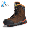 Rigger à fourrure à fourrure isolée Boots de travail de sécurité d'orteil en acier d'hiver H-9537 hiver