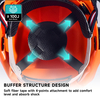 Casques forestiers et protection contre le bouclier facial M-5009 Orange
