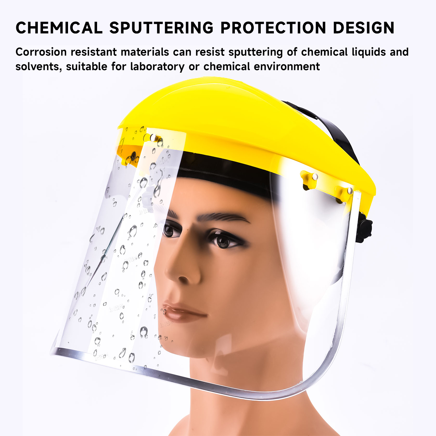 Bouclier facial de sécurité industrielle M-5002 Jaune