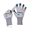 Gants de travail de construction gants de sécurité résistants aux coupes pd8045 noir
