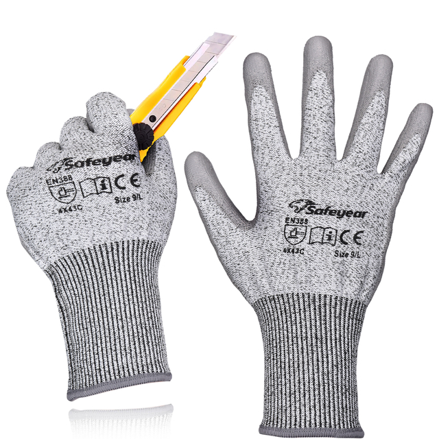 Gants de travail de sécurité résistants aux coupures PD8045