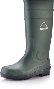 Bottes de sécurité en PVC étanche W-6037 vert
