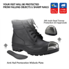 Bottes en caoutchouc PVC W-6050 Noir SteelGuarder