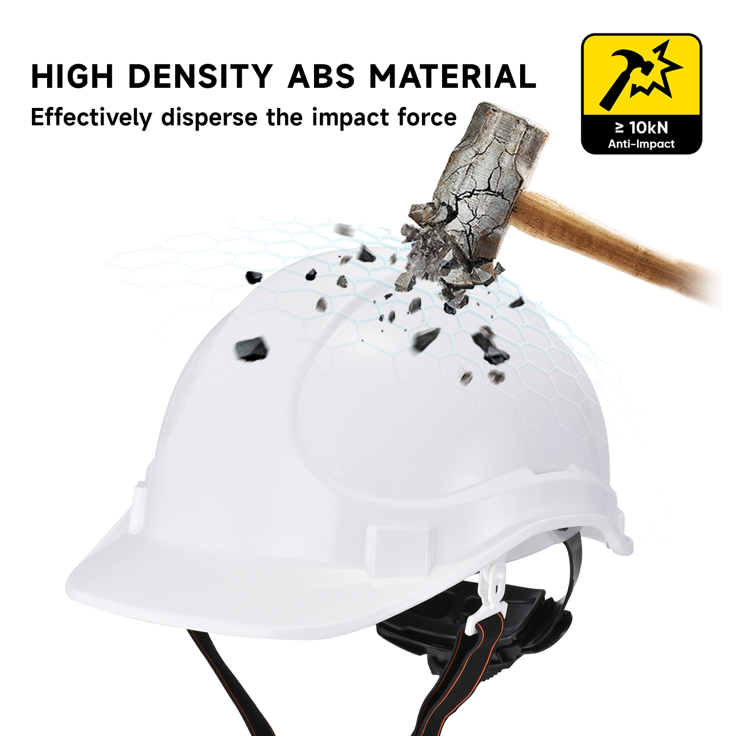 Casques du casque de construction W-018 blanc