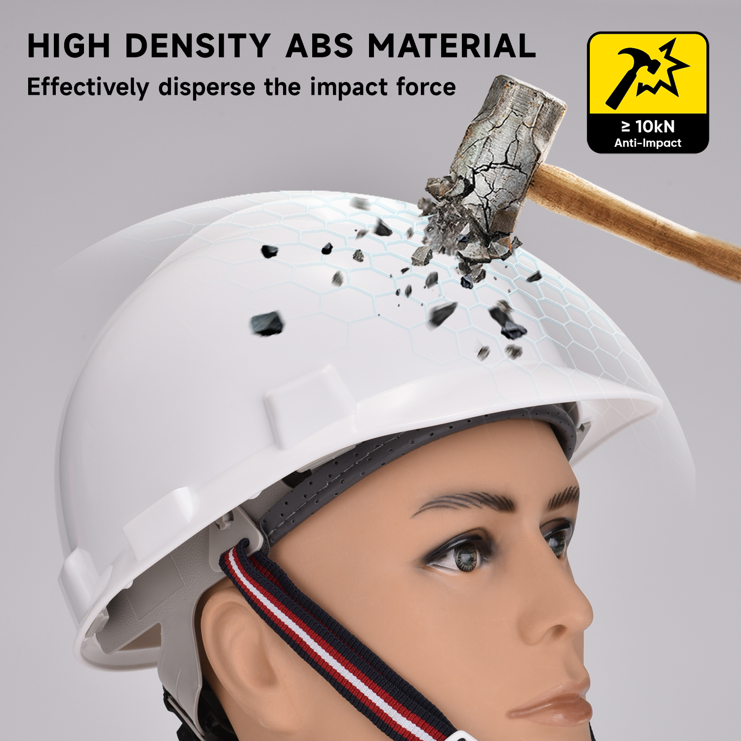 Casques de sécurité des mineurs et de la construction W-003 blanc
