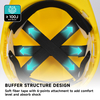 Casque de sécurité industrielle jaune W-002