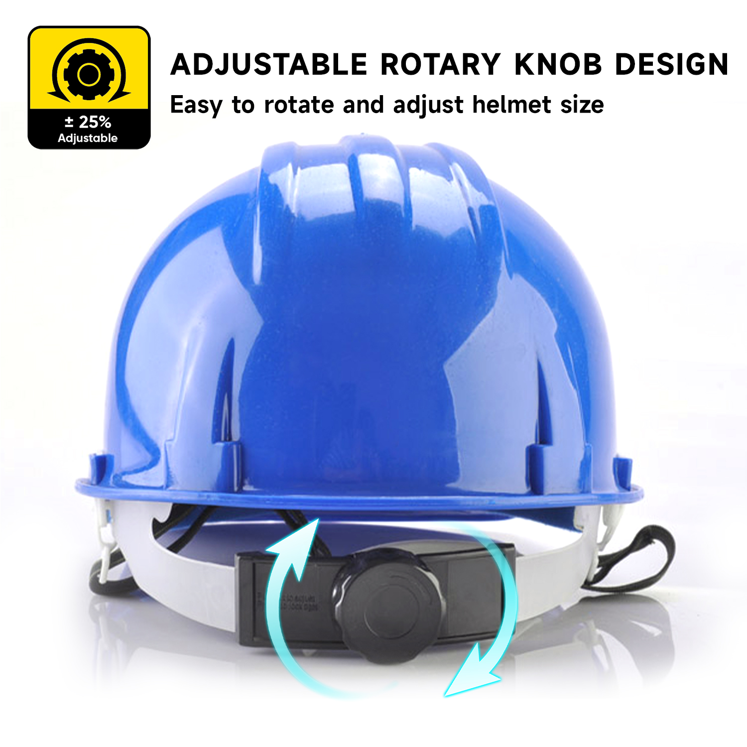 Casque de construction et de sécurité routière W-001 bleu