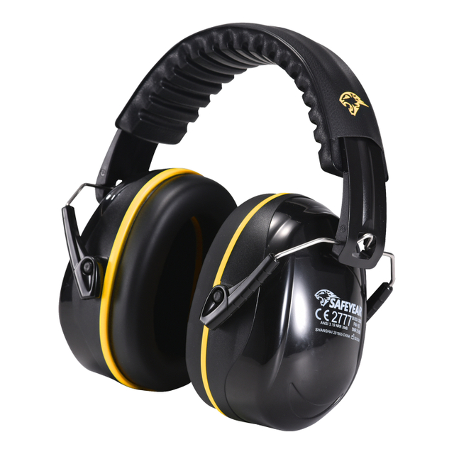 ABS Protection auditive Muffs Muffes Protective Muffs Ready Stock FM-1B Jaune