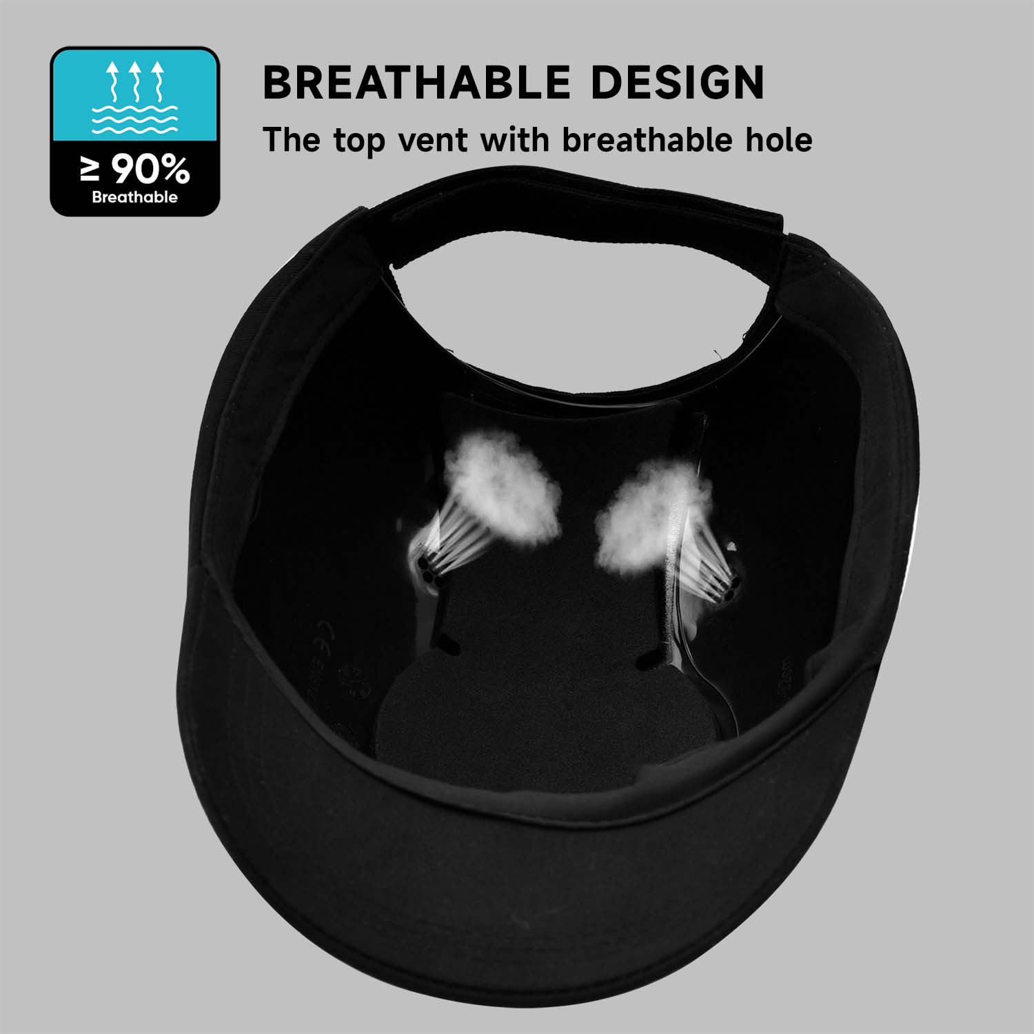 Basball Design Safety Cap Wh001 Black