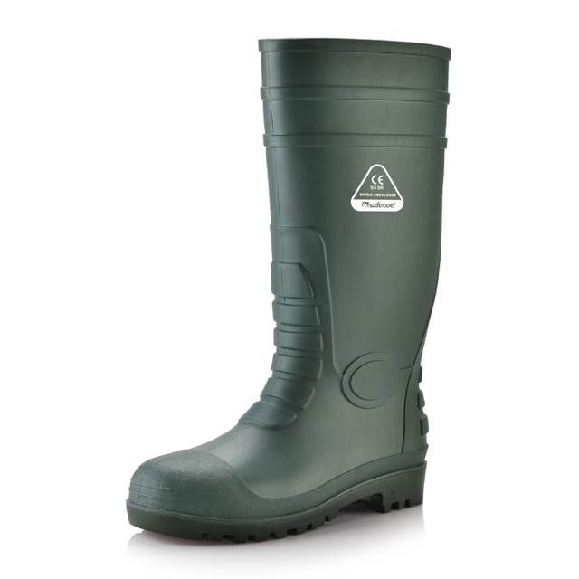 PVC Bottes de pluie de gomme W-6038 Green