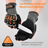 Gants de travail d'usine gants de travail mécaniques résistants tpr9004 orange