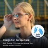 Lunettes de sécurité approuvées CE SG003 Bleu