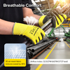 Gants de travail lourds en revêtement PU PN8003 Jaune