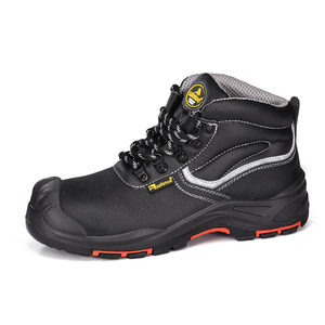 Bottes de sécurité en cuir de vache Bottes de sécurité d'orteil en acier résistant à l'huile pour hommes M-8520pr