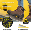 Bottes de travail pour femmes imperméables et résistantes au glissement avec orteil en acier M-8553