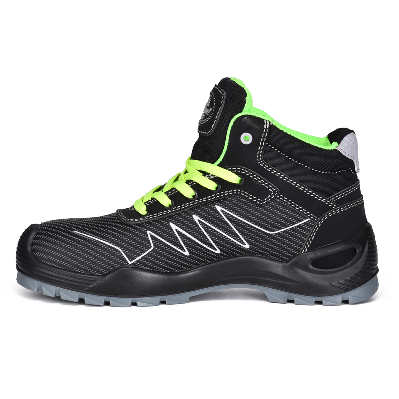 Chaussures de sécurité en tissu de style sport léger respirant pour hommes-M-8576 vert