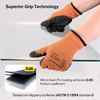 Gants de travail de sécurité enduits de latex LY-3013 Orange