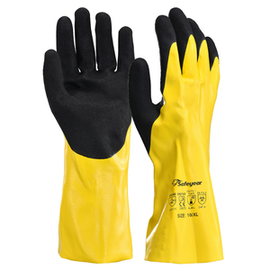 Gants de travail résistants aux produits chimiques et à l'huile NSL1868 jaune