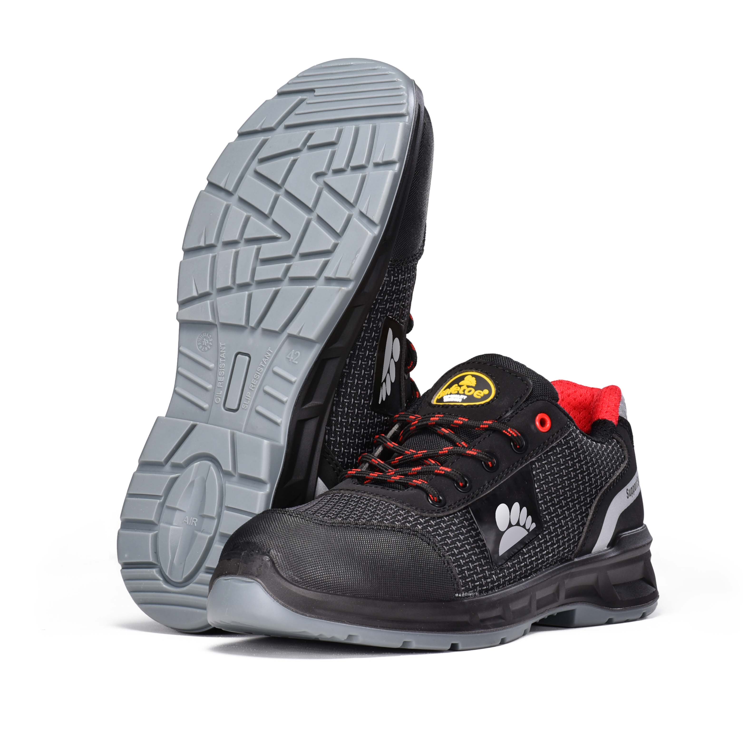 PU-TEK LETTRAEUX S1P SANTÉS CHAUSSIONS avec orteil composite et plaque Kevlar L-7512