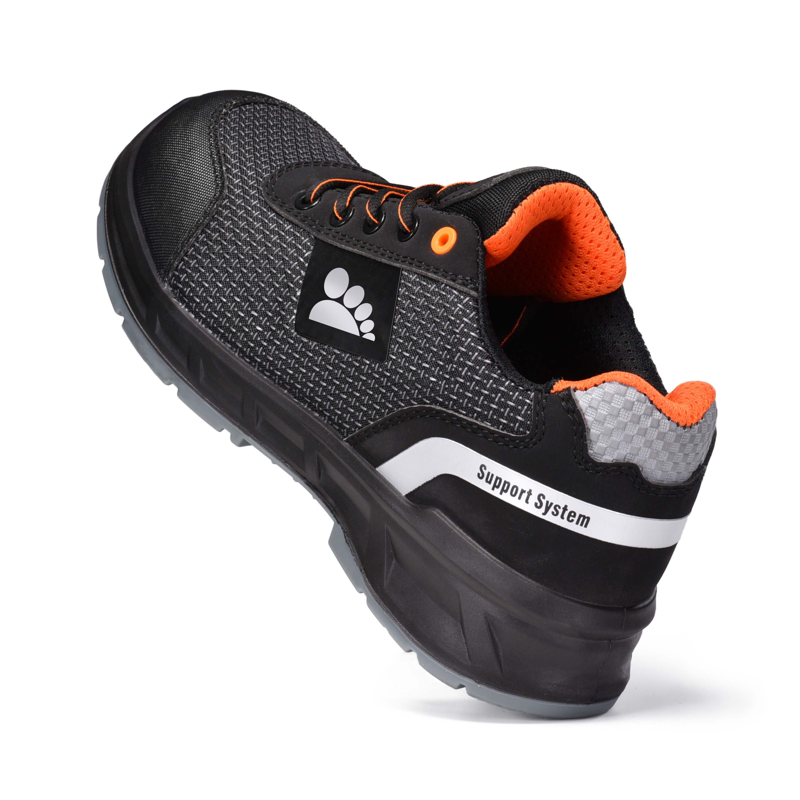 Chaussures de travail légères S1P avec embout composite et plaque en Kevlar L-7512 Orange