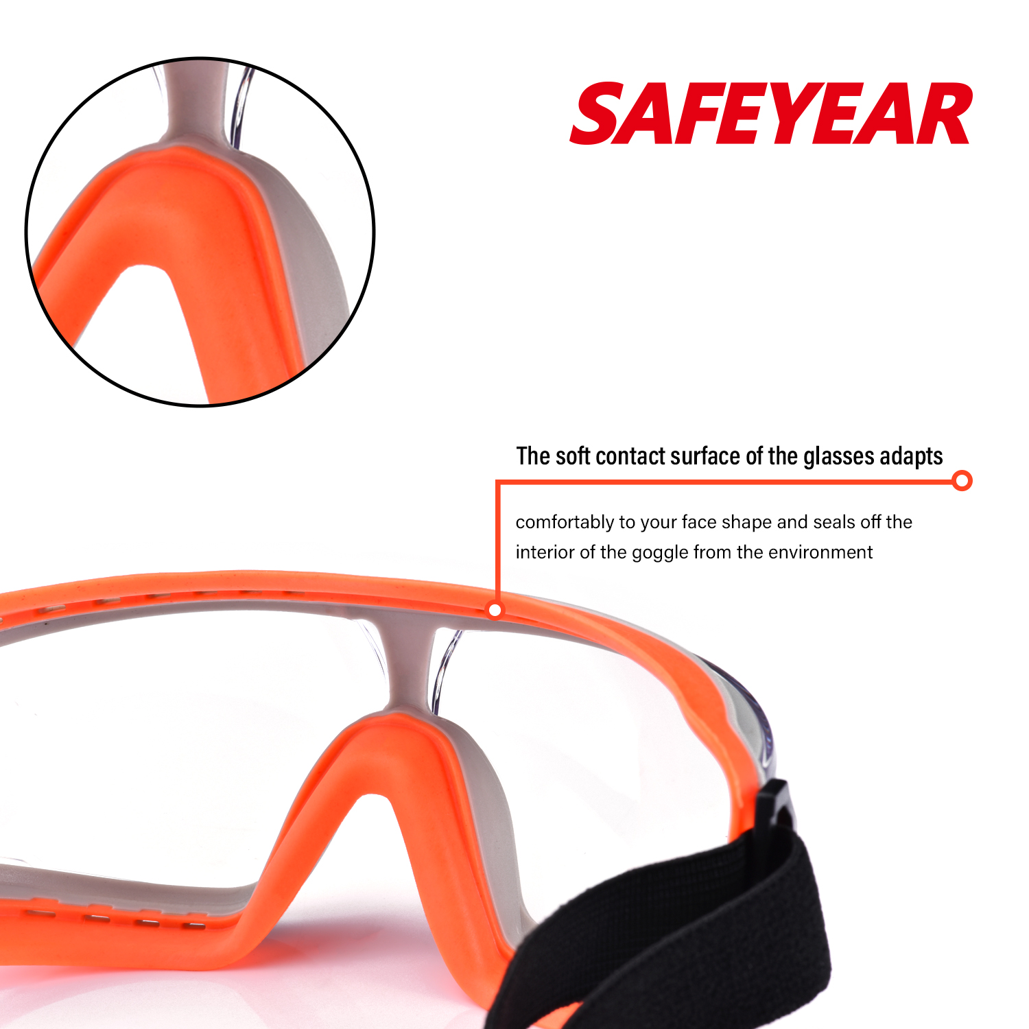 Sur-lunettes Lunettes de sécurité transparentes SG036 