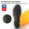 Bottes de pluie professionnelles – Bottes de pluie imperméables en PVC pour usage extérieur et nettoyage Jaune