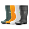 Bottes de travail en caoutchouc – Bottes de pluie imperméables en PVC pour le nettoyage et les environnements humides, blanches
