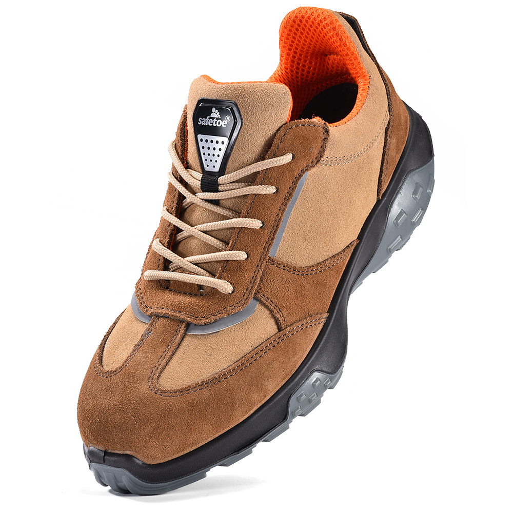 Nouveau design Chaussures de sécurité respirantes L-7508 Antelope Brown