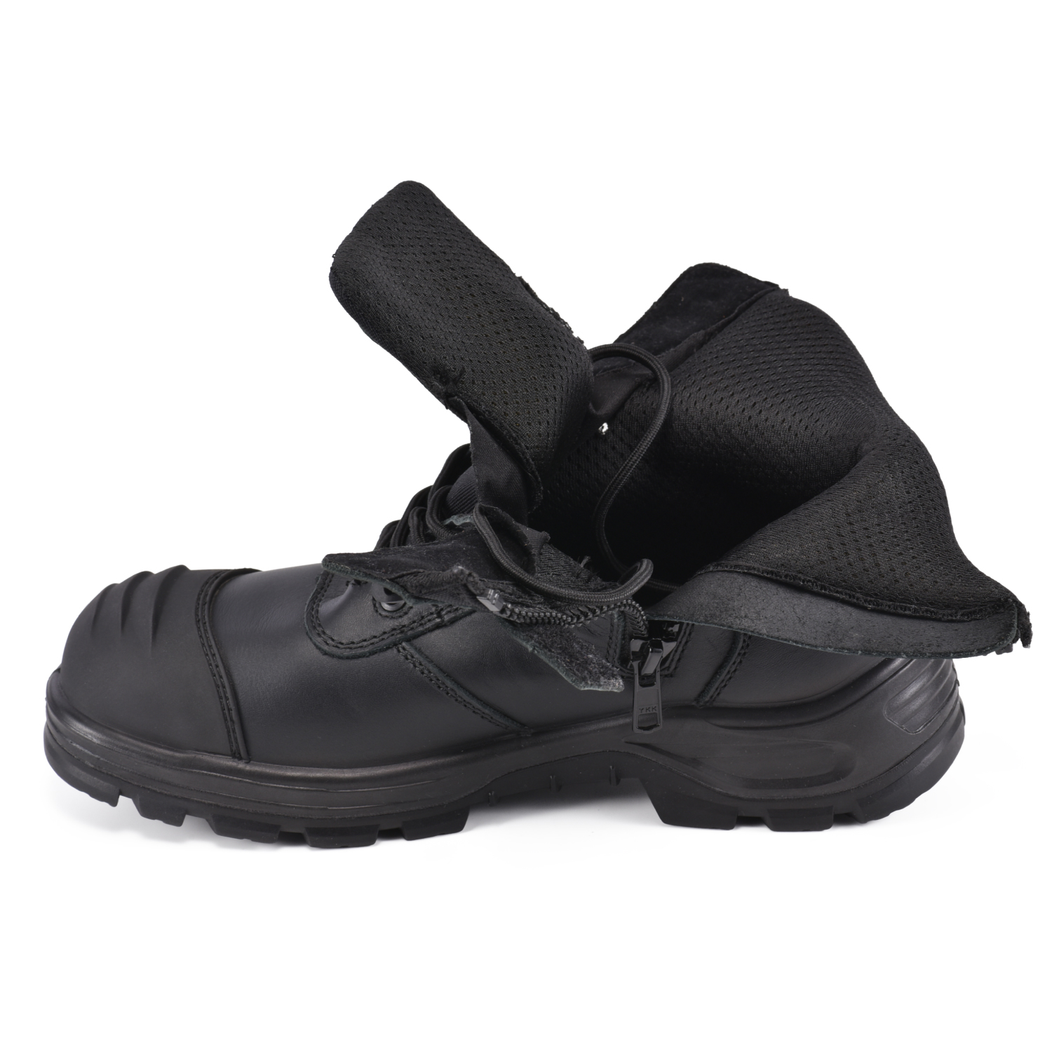 Conception zippe de haute qualité Boots de travail industriel Safey M-8578 Black