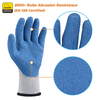 Gants de travail enduits de latex EN 388 2242X pour la construction et la manutention LY-3013 Grip Guarder bleu