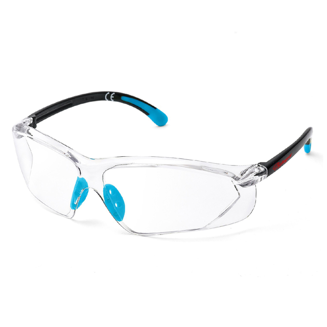 Lunettes de sécurité CE EN166 UV400 Lunettes de travail protectrices SG003 Bleu