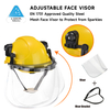 Casque de sécurité ventilé avec visière faciale