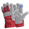  Gants de sécurité en cuir Gants de mécanicien de travail Cuir FL-1015 Rouge