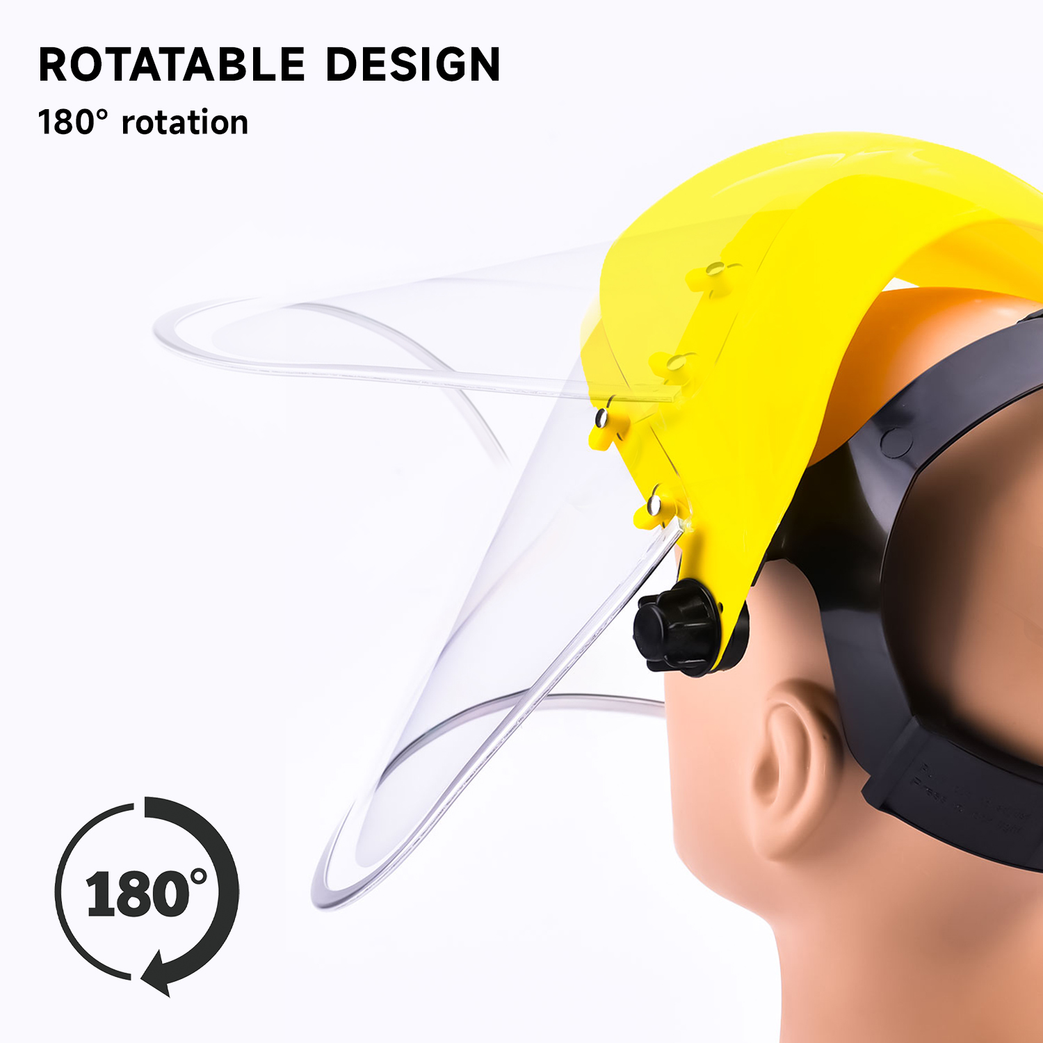 Bouclier facial de sécurité industrielle M-5002 Jaune
