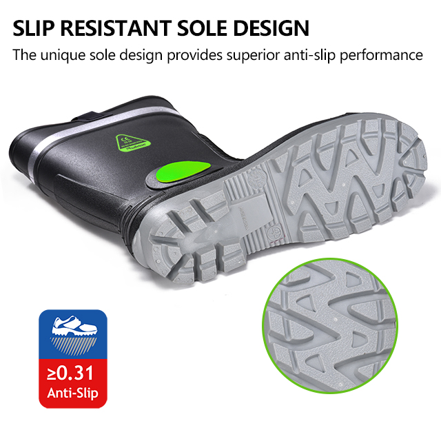 Bottes PVC en acier S5 imperméables W-6055 Aqua Guarder