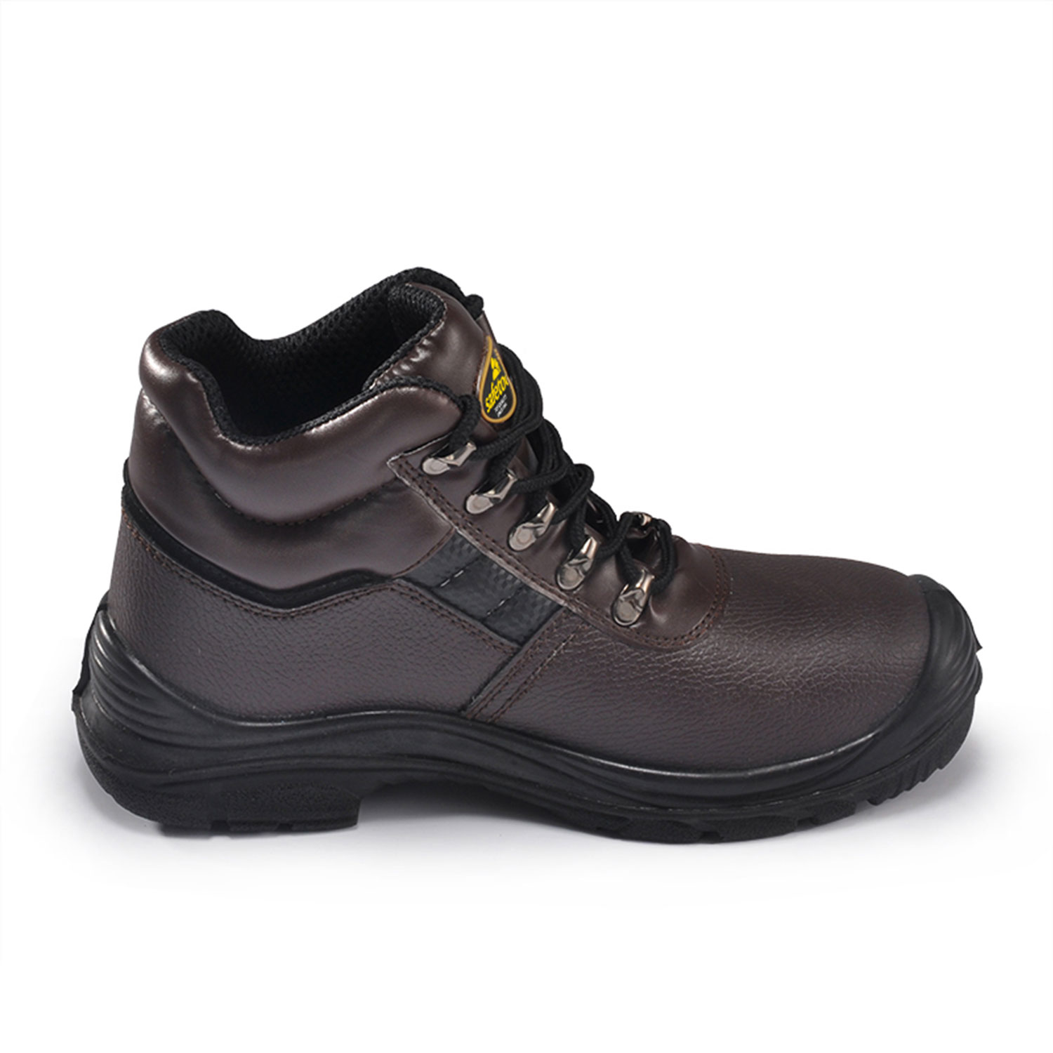 Chaussures de sécurité en cuir marron M-8027