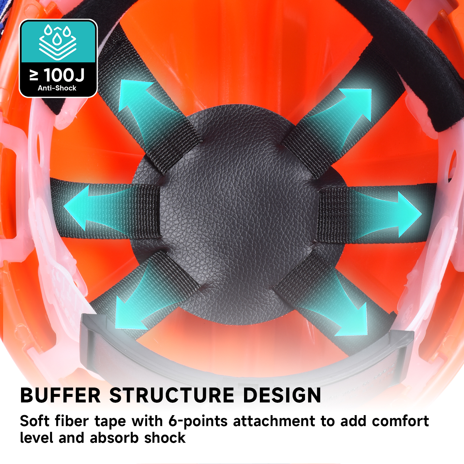 Casque de sécurité industrielle W-036 Orange