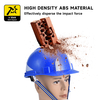 Casque de sécurité de type réfléchissant bleu W-036 bleu