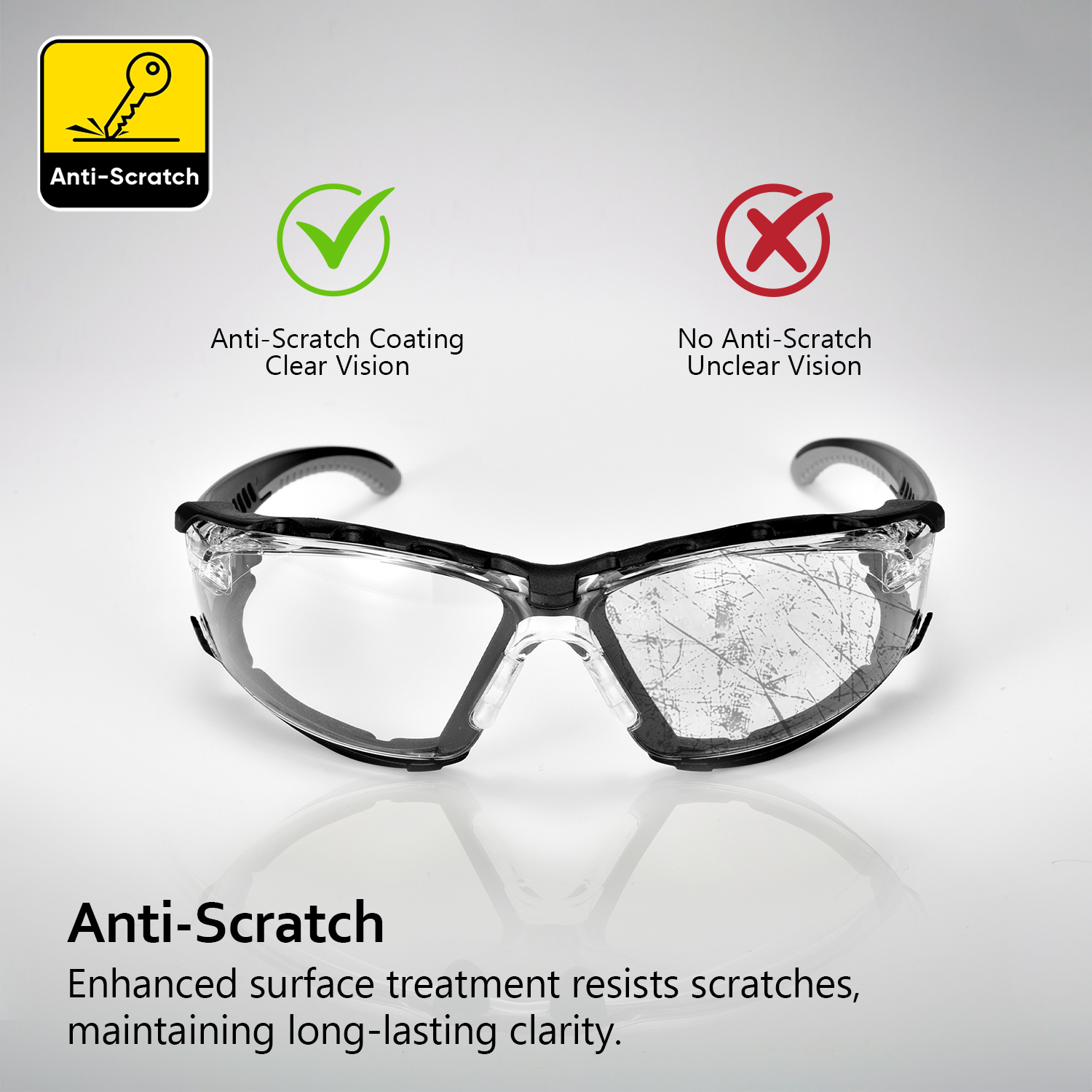 Lunettes industrielles Lunes de sécurité protectrices pour les travailleurs SG037