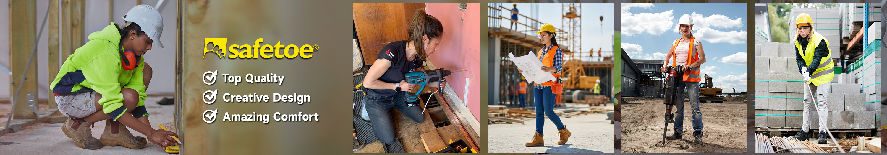 Chaussures de sécurité et bottes de travail des femmes