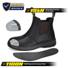 Chaussures de travail sans glissement pour femmes meilleures orteils en acier traction sur les bottes de travail des femmes M-8025W
