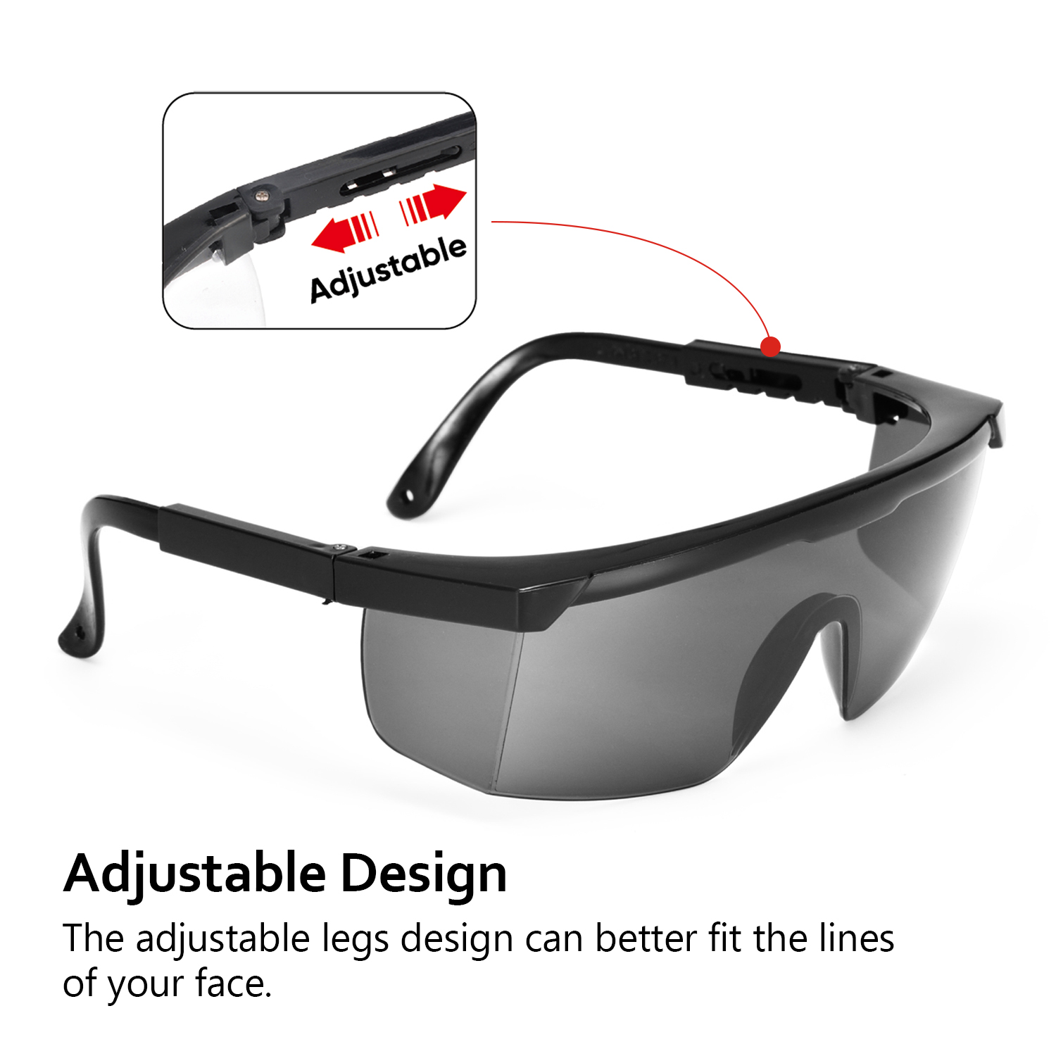  Lunettes de sécurité PC Dark KS102 Black