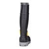 Bottes de pluie imperméables de sécurité en PVC avec embout en acier et plaque d'acier W-6055